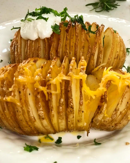 Hasselback Potatoes شرائح البطاطا اللذيذة