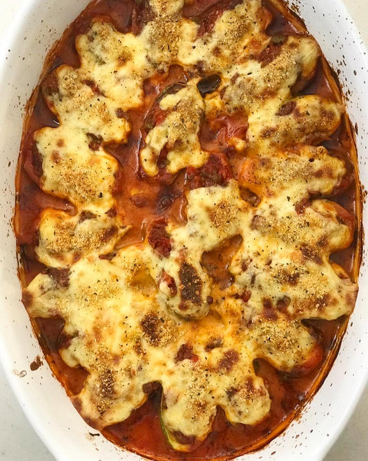Zucchini Béchamel Boats قوارب الكوسا بالبشاميل