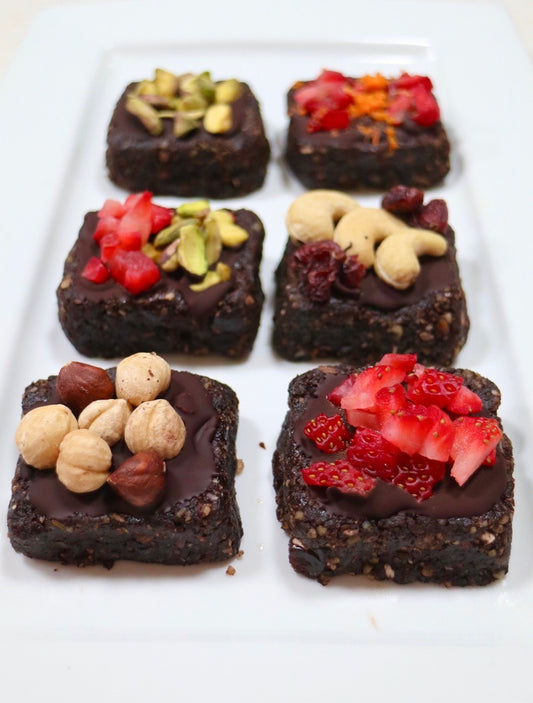 No-Bake Date Brownies براونيز بالتمر