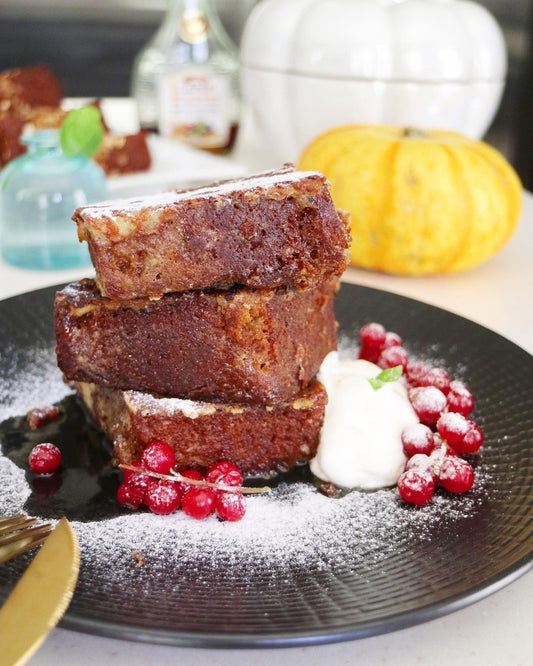 Pumpkin Bread French Toast الخبز الفرنسي بالقرع