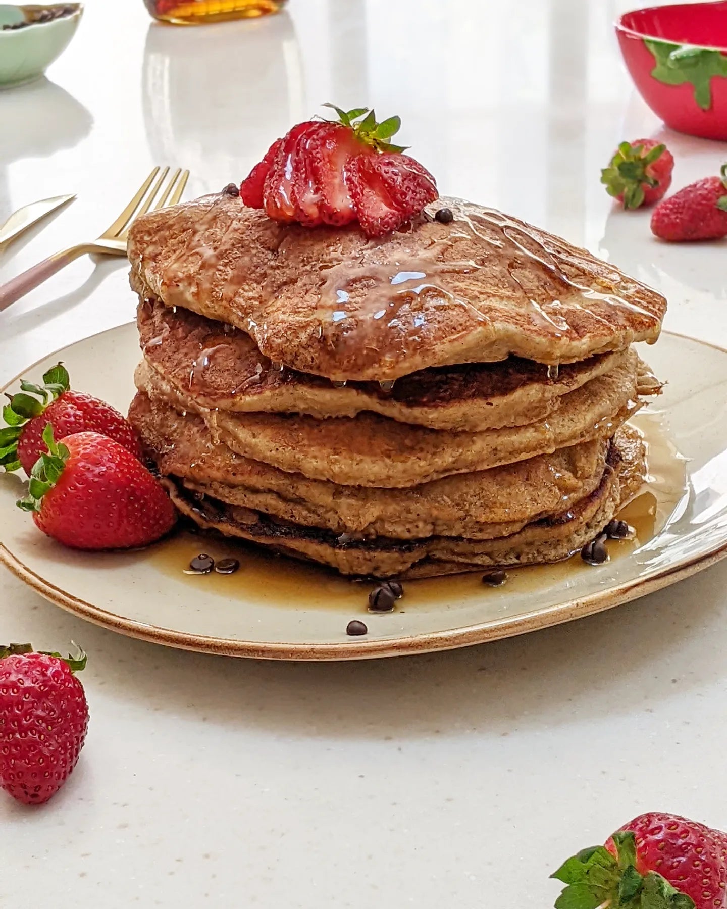 Banana Oat Pancakes بانكيك بالشوفان والموز – Sallycooksart